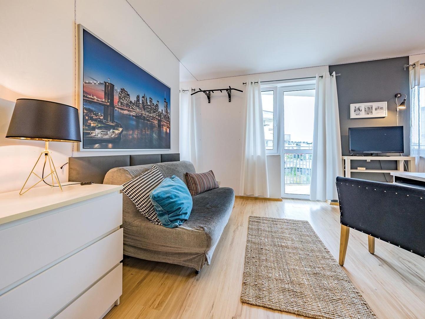 Apartament Z Balkonem I Bezplatnym Parkingiem Гданьск Экстерьер фото