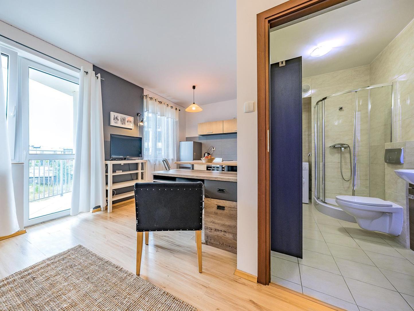 Apartament Z Balkonem I Bezplatnym Parkingiem Гданьск Экстерьер фото